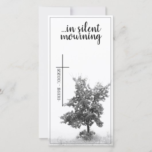 In stille rouw - boom op de weide 2.0 (Voorkant)