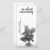 In stille rouw - boom op de weide 2.0 (Voorkant / Achterkant)