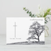In stille rouw - boom op weide (Staand voorkant)