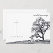 In stille rouw - boom op weide (Voorkant / Achterkant)