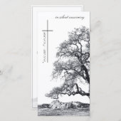 In stille rouw - boom op weide (Voorkant / Achterkant)