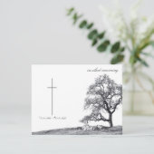 In stille rouw - boom op weide (Staand voorkant)