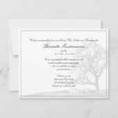 In stille rouw - boom op weide (Achterkant)