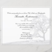 In stille rouw - boom op weide (Achterkant)