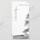 In stille rouw - boom op weide (Voorkant / Achterkant)