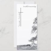 In stille rouw - boom op weide (Voorkant)