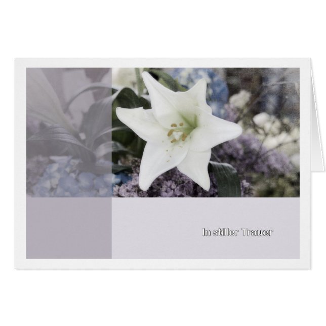 In stiller Trauer (Voorkant Horizontaal)