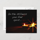 In stilte vind je de geest briefkaart (Voorkant / Achterkant)