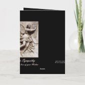 In Sympathie - Verlies van Moeder - Engel met Harp Kaart (Achterkant)