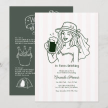 In tenten drinken Doodle Camping vrijgezellenfeest