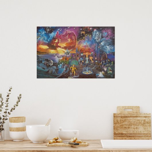 "In the Court of the Crimson King" Poster (Keuken)