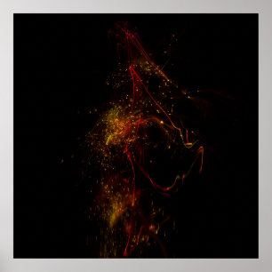 In The Dark 24" x 24", Waarde Poster Papier (Matte