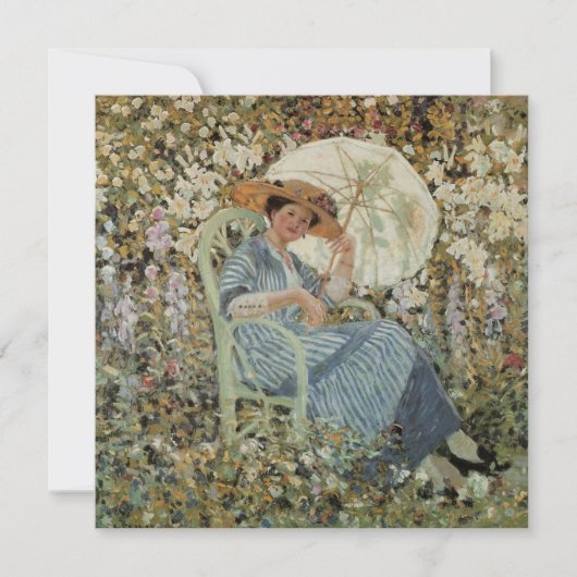 In the Garden, Giverny by Frederick Frieseke (Voorkant)