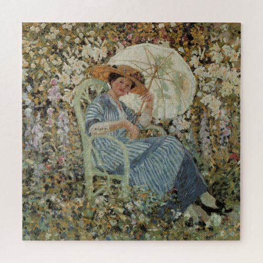 In the Garden, Giverny by Frederick Frieseke Legpuzzel (Horizontaal)