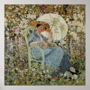 In the Garden, Giverny by Frederick Frieseke Poster