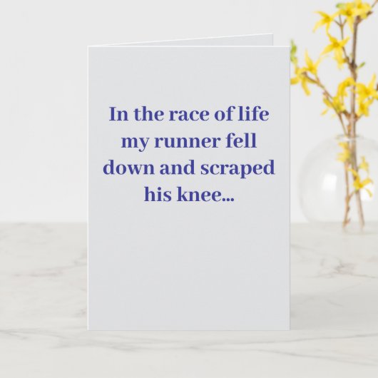 In the race of life... #1 Joke Card Kaart (Gele Bloem)