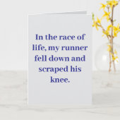 In the race of life... #1 kaart (Gele Bloem)