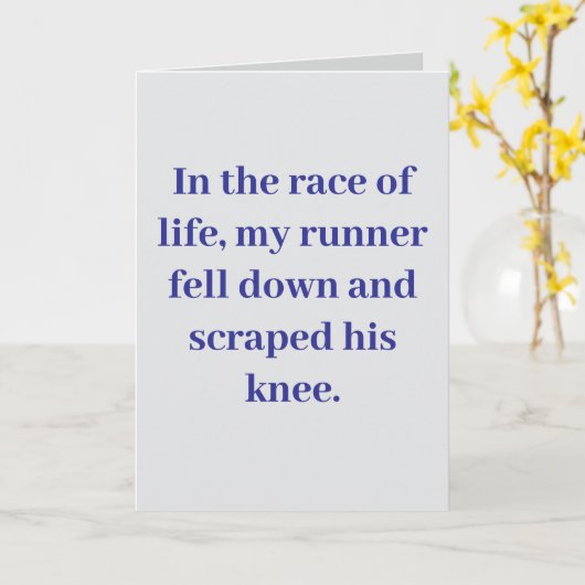 In the race of life... #1 kaart (Gele Bloem)