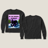 In the Woods at Night Kids Long-Sleeve Shirt (Motif recto et verso)