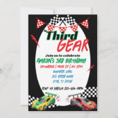 In Third Gear, Racing 3rd Birthday Kaart (Voorkant)