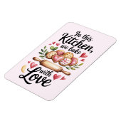 In This Kitchen We Bake With Love Magnet – Cute Magneet (Linkerzijde)