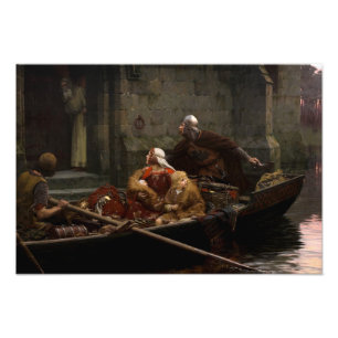 In Time of Peril, 1897 by Edmund Blair Leighton Foto Afdruk