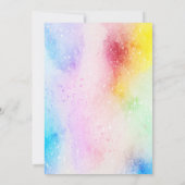 In totaal 80's kleurrijke verjaardag kaart (Achterkant)