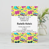 In totaal 90's patterned kaart (Staand voorkant)