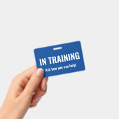 In training badge (Handheld)