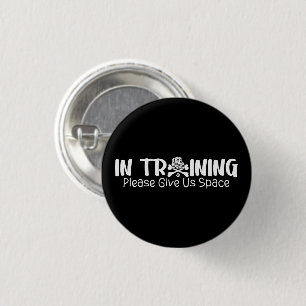 In Training Please Give Us Space For Dog Trainers Ronde Button 3,2 Cm