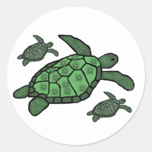 In Triple zee schildpadden stickers
