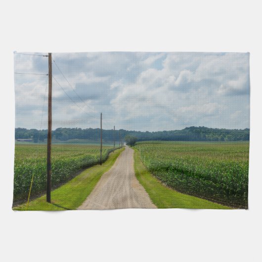 In tussen Corn-velden Theedoek (Horizontaal)