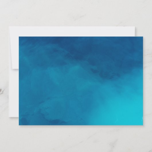 In twee de diepe, onderwater 2e verjaardag kaart (Achterkant)