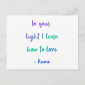 In uw licht briefkaart (Voorkant)