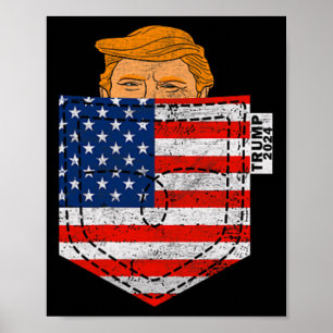 In uw zak Verkiezing van de VS Trump voor 2024 4e Poster