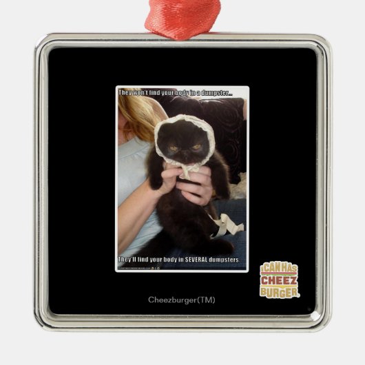 In verscheidene Dumpsters Metalen Ornament (Voorkant)