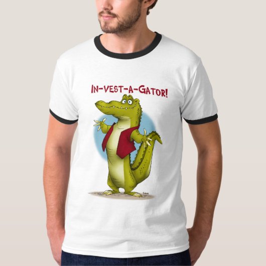 in-vest-a-gator! t-shirt (Voorkant)