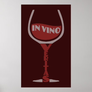 In Vino Veritas aangepast poster
