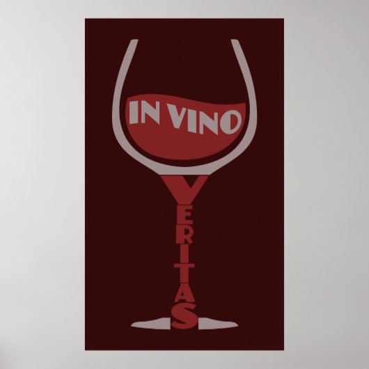 In Vino Veritas aangepast poster (Voorkant)