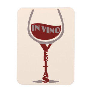 In Vino Veritas custom magnet Magneet