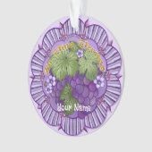 In Vino Veritas Grapes Ornament (voorkant)