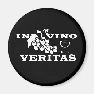 In vino veritas in Wine is de waarheid Magneet