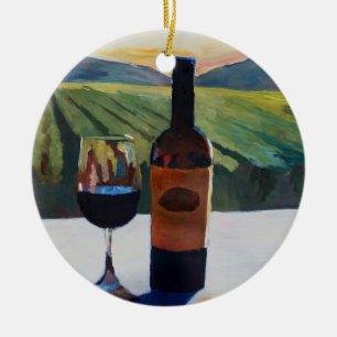 In Vino Veritas is de waarheid in wijn Keramisch Ornament