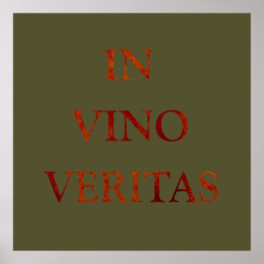in vino veritas poster (Voorkant)