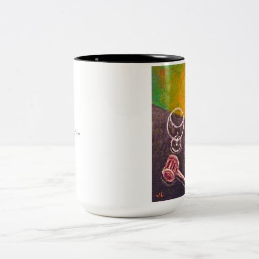 In vino veritas tasse à deux tons (Centre)