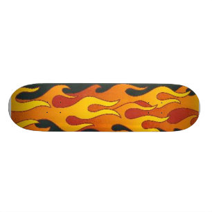 In vlammen skateboard