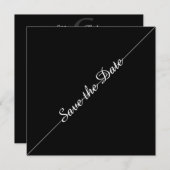 In Vogue Minimalist Bewaar de datum Save The Date (Voorkant / Achterkant)