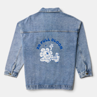 In volle bloei Cartoon Flower Denim Jacket