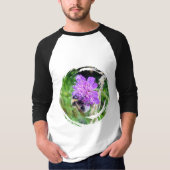In voller Blüte – Basic 3/4 Ärmel Raglanshirt T-shirt (Voorkant)