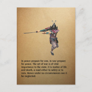 In vrede tref voor oorlog, in… briefkaart